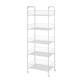 Contemporary Bookshelf Open Back Bookcase for Office with Caster Wheels