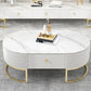 Slate Top Coffee or End Table with Storage Drawers Oval Frame Clearhalo 'Coffee & Accent Tables' 'Coffee Tables' 'coffee_tables' 'furn' 'furn_coffee_tables' 'Furniture' 'Living Room Furniture' 1200x1200_139dac8b-837c-4888-9966-71adefcf07fd