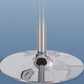 Contemporary Round Dining Table Tempered Glass Table with Stainless Steel Tulip Base Clearhalo ' dining_table' 'Dining Tables & Seating' 'Dining Tables' 'furn' 'furn_dining_table' 'Furniture' 'furniture_dining_table' 'Kitchen & Dining Furniture' 'kitchen&dining_furn' 'kitchen' 'kitchen_dining_table' 1200x1200_139ec8a7-a348-4c2e-9bd3-7442001828e5