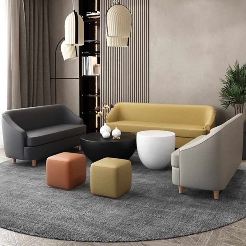 21,65 "W x 27,55" H divano braccio incasso in pelle finta