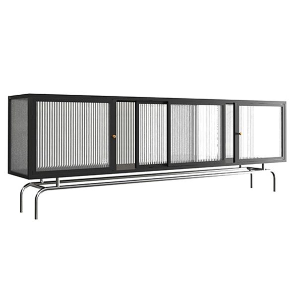 Industrial Home TV Cabinet Metal Enclosed TV Storage with Metal Legs Clearhalo 'furn' 'furn_tv_stands_entertainment_centers' 'Furniture' 'Living Room Furniture' 'TV Stands & Entertainment Centers' 'TV Stands & Media Storage Furniture' 'tv_stands_entertainment_centers' 1200x1200_13a0f87b-71df-47ac-a2e3-362a97353318