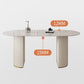 Glam White Sintered Stone Dining Table Kitchen Standard Table with Double Pedestal Base Clearhalo ' dining_table' 'Dining Tables & Seating' 'Dining Tables' 'furn' 'furn_dining_table' 'Furniture' 'furniture_dining_table' 'Kitchen & Dining Furniture' 'kitchen&dining_furn' 'kitchen' 'kitchen_dining_table' 1200x1200_13a257b3-3a60-4eb2-8fe2-f0d86109be02