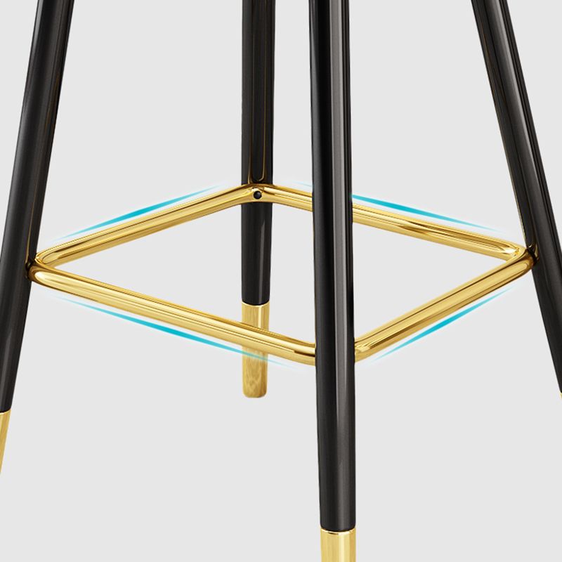 Scandinavia Style Bar-stool Metal Legs Leather Bucket Seat for Kitchen Bar Clearhalo 'Bar Furniture' 'Bar Stools' 'bar_stools' 'furn' 'furn_bar_stools' 'furniture_bar_stools' 'Kitchen & Dining Furniture' 'kitchen&dining_furn' 'kitchen' 'kitchen_furn' Furniture' 1200x1200_13a34c64-dfe9-454d-9dc1-39ba767957fb