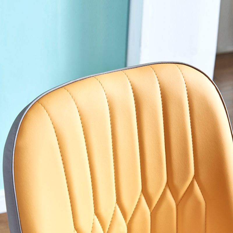 Metal Base Indoor Chair 18'' Wide Parsons Leather Chair for Restaurant Clearhalo ' kitchen&dining_furn' 'Dining Chairs' 'Dining Tables & Seating' 'dining_chair' 'furn' 'furn_dining_chair' 'Furniture' 'furniture_dining_chair' 'Kitchen & Dining Furniture' 'kitchen' 1200x1200_13a3fcb0-fcb4-4f49-bab9-11509718c6f5