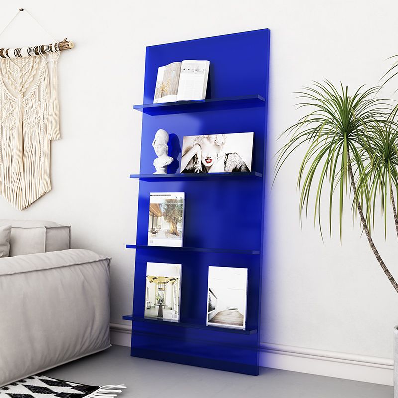 Scandinavian Closed Back Etagere Bookshelf Acrylic Vertical Bookshelf for Living Room Clearhalo 'Bookcases' 'furn' 'furn_bookcases' 'Furniture' 'furniture_bookcases' 'kitchen' 'kitchen_bookcases' 'Living Room Furniture' 'Office Furniture' 1200x1200_13a48ec5-369c-4abc-a13a-c333719e2460
