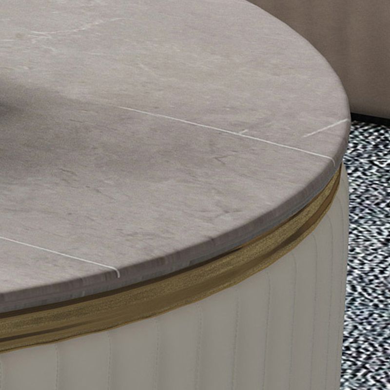 Slate and Metal Coffee Table Frame Nesting Coffee Table Set with Drawers Clearhalo 'Coffee & Accent Tables' 'Coffee Tables' 'coffee_tables' 'furn' 'furn_coffee_tables' 'Furniture' 'Living Room Furniture' 1200x1200_13a64669-dabb-40ea-90f9-a20894b10e28