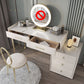 Luxurious Metal Vanity Set with Stool Stone Top Dressing Table
