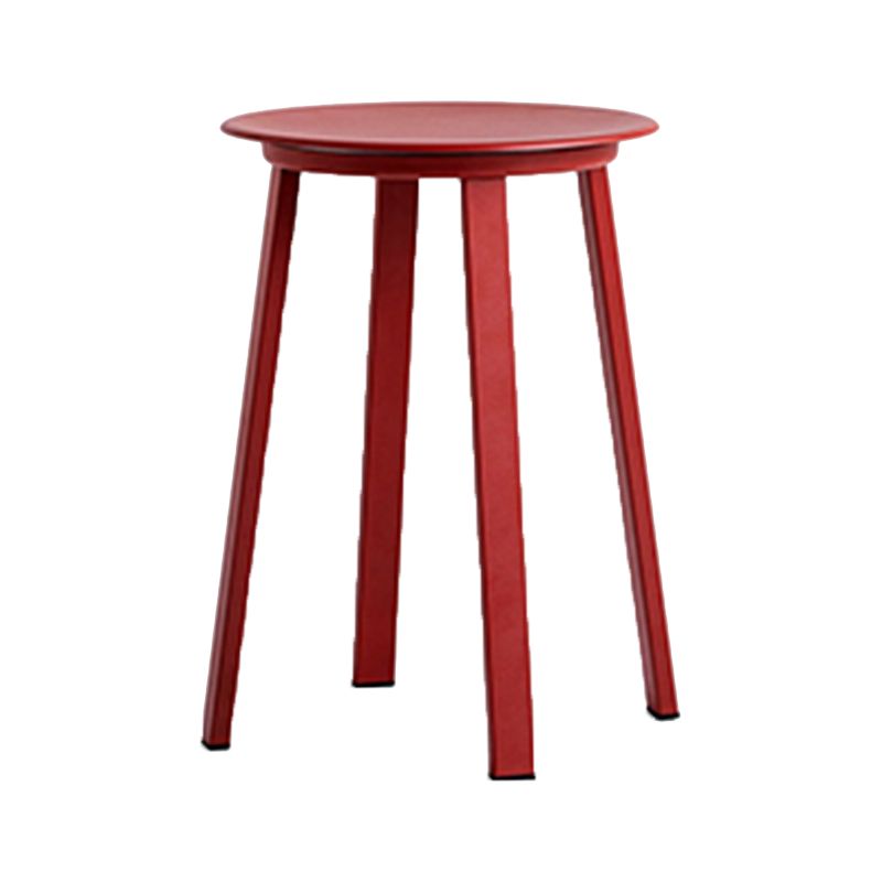 Contemporary Backless Barstool Round Seat Armless Bar Stools with 4 Metal Legs Clearhalo 'Bar Furniture' 'Bar Stools' 'bar_stools' 'furn' 'furn_bar_stools' 'Furniture' 'Kitchen & Dining Furniture' 1200x1200_13ac29a4-9f51-42aa-89af-34084dd64a26