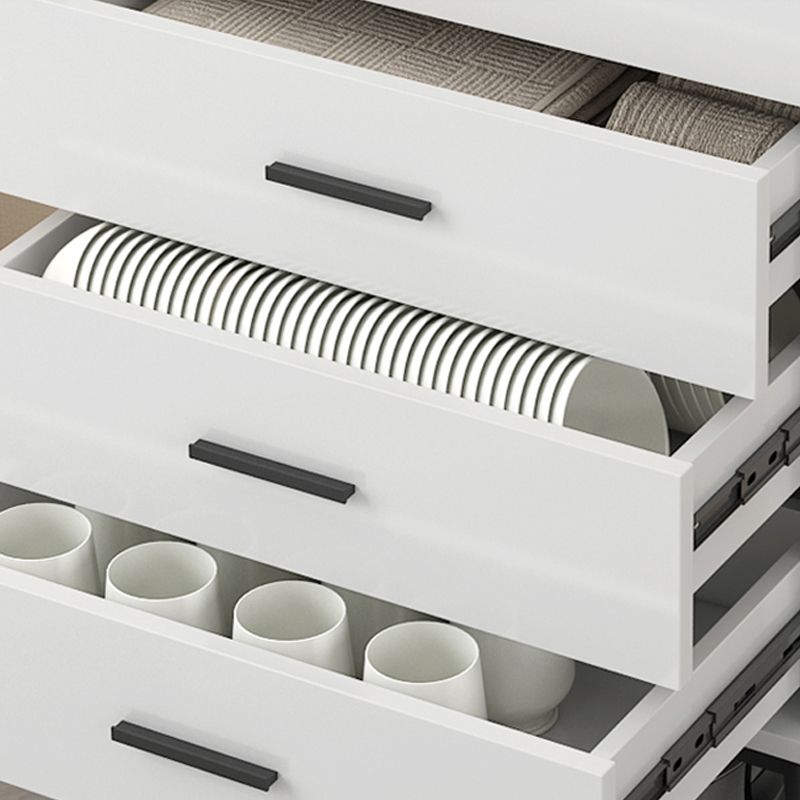 Gabinete de acento de madera moderno con gabinete de almacenamiento de piernas rectas negras