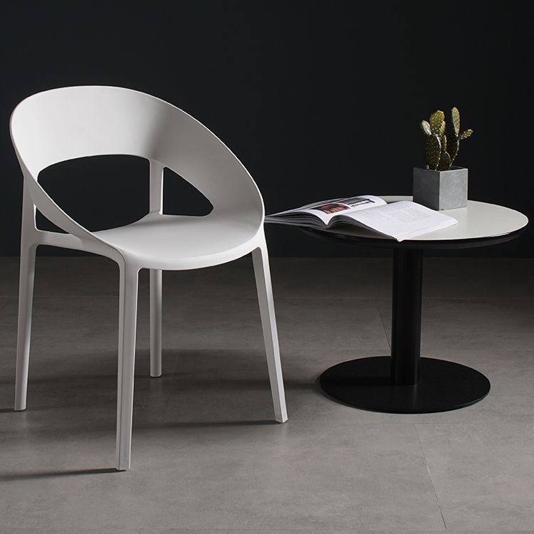 Minimalist Style Plastic Dining Armless Chair Open Back Dining Side Chair Clearhalo ' kitchen&dining_furn' 'Dining Chairs' 'Dining Tables & Seating' 'dining_chair' 'furn' 'furn_dining_chair' 'Furniture' 'furniture_dining_chair' 'Kitchen & Dining Furniture' 'kitchen' 1200x1200_13ad2127-a180-41c0-a194-e7ea0312d9d0