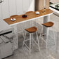 Modern Indoor Bar Table Set Solid Wood 1/2/4/5 Pieces Double Pedestal Bistro Set Clearhalo 'Bar Furniture' 'furn' 'furn_home_bar_bar_sets' 'Furniture' 'Home Bars & Bar Sets' 'home_bar_bar_sets' 'Kitchen & Dining Furniture' 1200x1200_13ae94bd-8a6b-460b-8eff-82b9d5719ee7