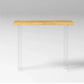 Solid Wood Acrylic Base Rectangle Bar Table for Kitchen Dining Room