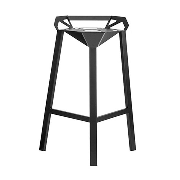 Industrial Low Back Bar Stool Metal Counter Height Stool in Black Clearhalo 'Bar Furniture' 'Bar Stools' 'bar_stools' 'furn' 'furn_bar_stools' 'Furniture' 'Kitchen & Dining Furniture' 1200x1200_13af7bb7-4f9a-400c-97f9-580dbcec98cb