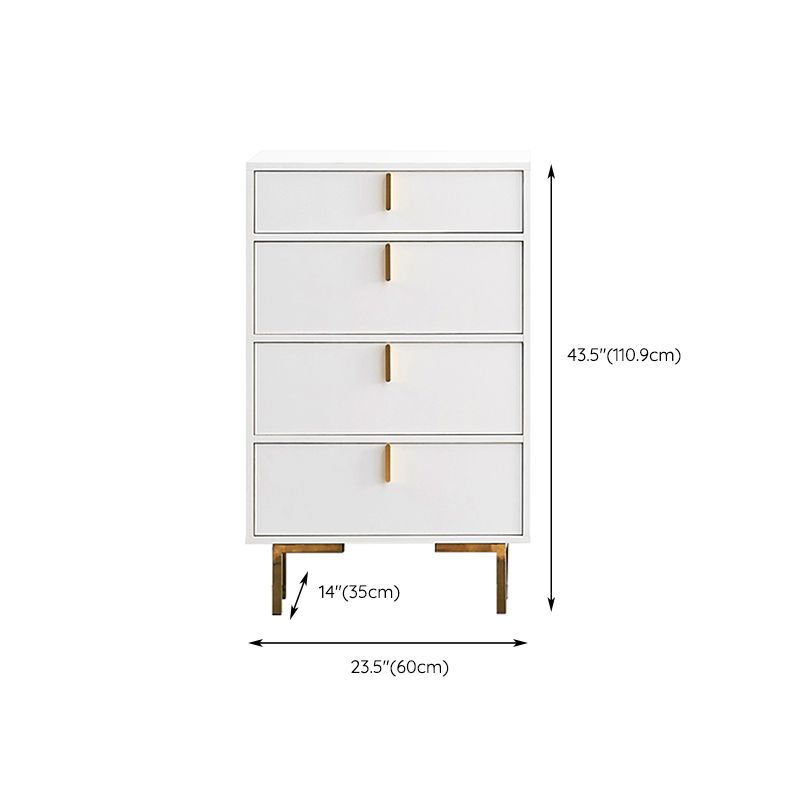 Commode contemporaine de 13,65 pouces de largeur avec 3/4/5 tiroirs
