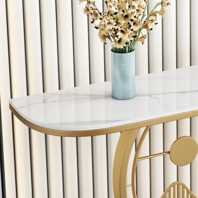 Tavolo di accento della console moderna Antique Console di divano console Tabella in pietra