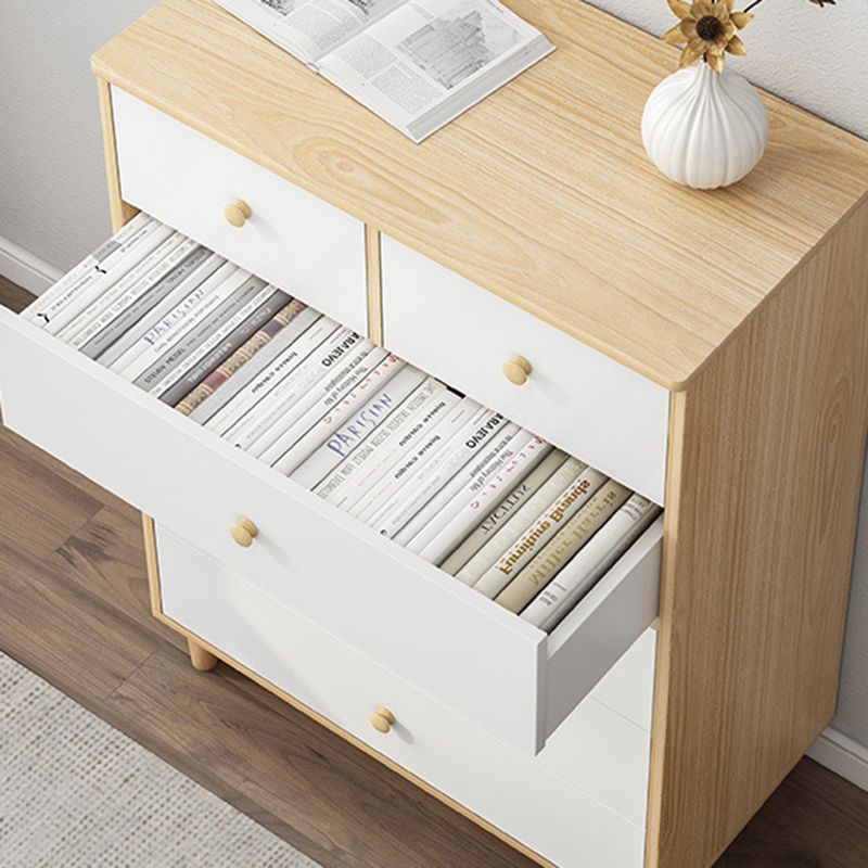 Cassettiera moderna in legno realizzata con larghezza di 14,82 pollici