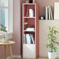 Wooden Bookcase Modern Style Home Living Room Corner Bookshelf