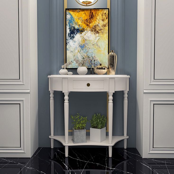 Tavolo da console moderno della metà del secolo Tavolo di accento in legno per Hall