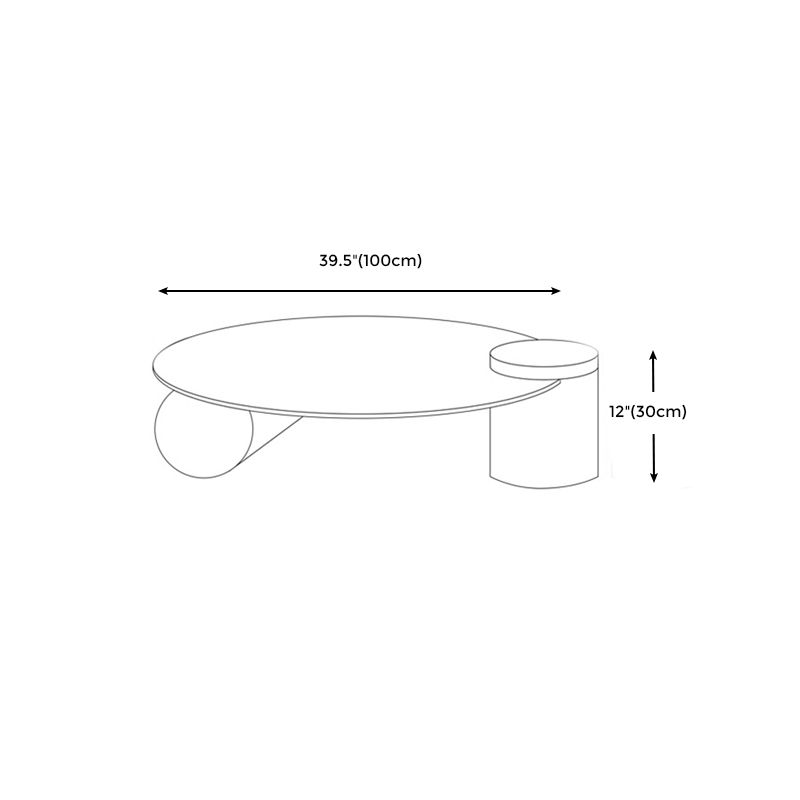 Tavolino in vetro trasparente rotondo 2 gambe base 1 tavolo da cocktail singolo