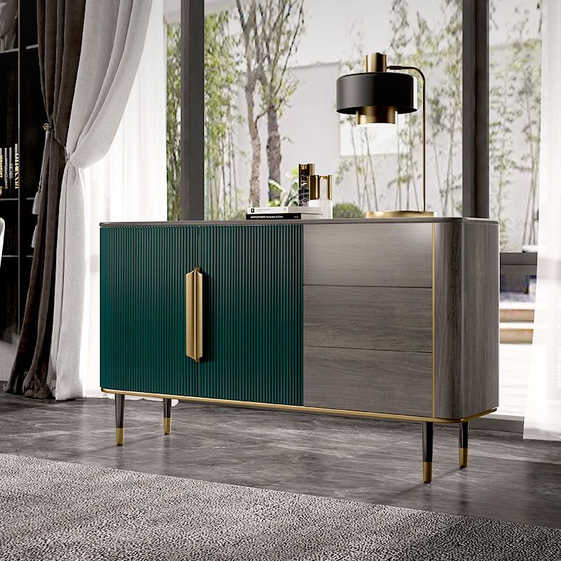 Tavolo da buffet contemporaneo tavolo da sideboard in legno con gambe per cucina