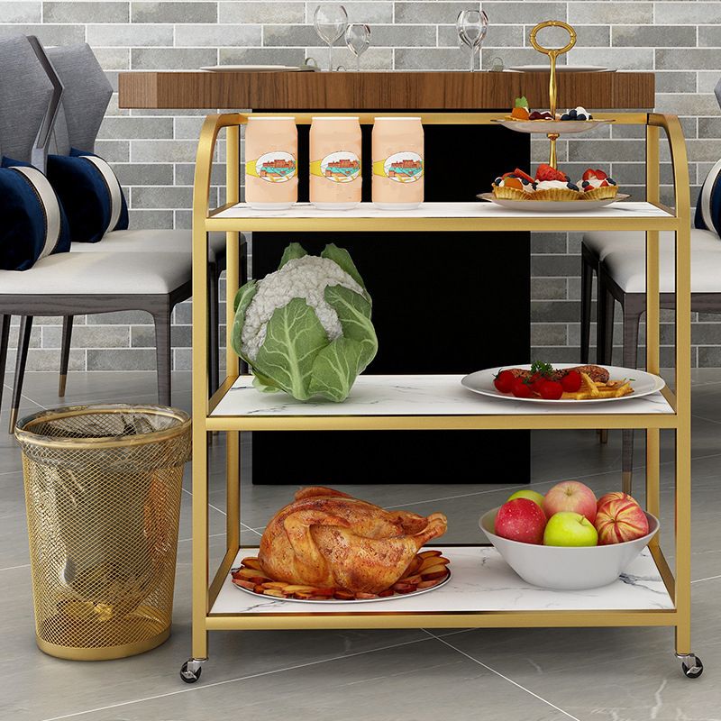 Rolling Contemporary Prep Table Metal Prep Table for Home Use Clearhalo 'furn' 'furn_kitchen_islands_carts' 'Furniture' 'Kitchen & Dining Furniture' 'Kitchen Islands & Carts' 'kitchen_islands_carts' 1200x1200_13b8416e-af5b-4c0d-99dd-32cc457f95cf