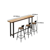 Tavolo da pub in legno massiccio moderno barra di altezza rettangolo tavolo per interno