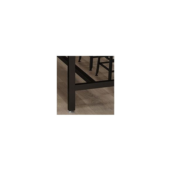 Rectangle Pine Wood Top Bar Table Industrial Bar Table with Trestle Base in Black Clearhalo 'Bar Furniture' 'Bar Tables' 'bar_tables' 'furn' 'furn_bar_tables' 'Furniture' 'Kitchen & Dining Furniture' 1200x1200_13baa265-69d8-4a53-92c5-7c0b0a79b206