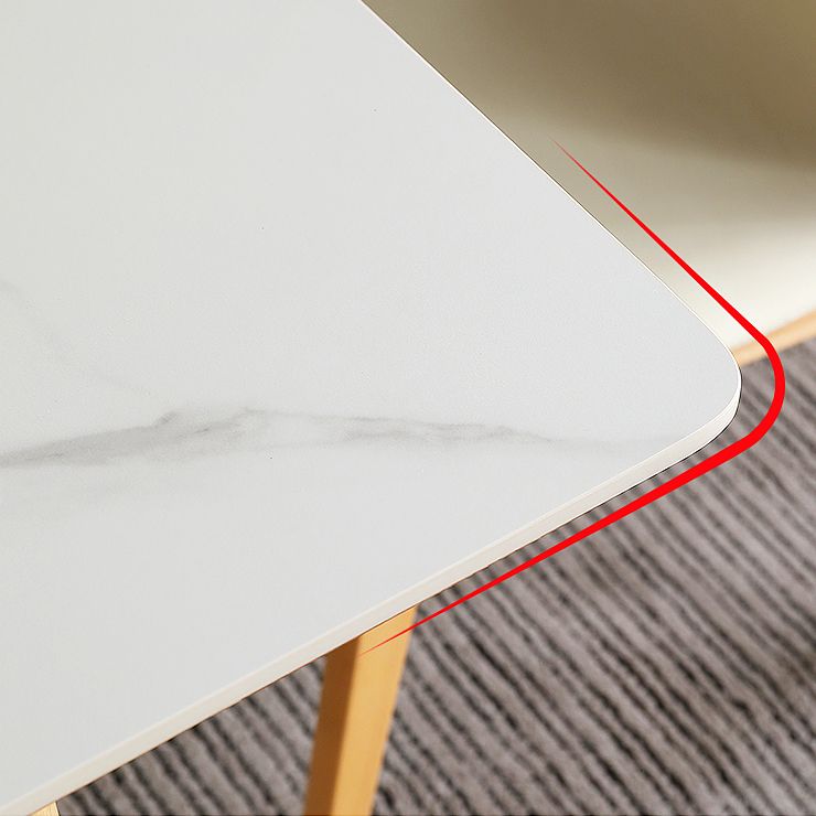 Mesa de comedor de estilo moderno Mesa de hoja de piedra sinterizada para el hogar