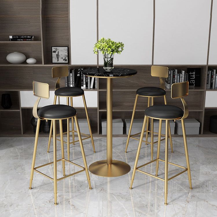 Tavolo da bar in pietra glam piedistallo altezza bar tavolo da pub per interno