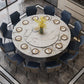 Round Dinette Table Modern Style Pedestal Dining Site Table with Turntable Clearhalo ' dining_table' 'Dining Tables & Seating' 'Dining Tables' 'furn' 'furn_dining_table' 'Furniture' 'furniture_dining_table' 'Kitchen & Dining Furniture' 'kitchen&dining_furn' 'kitchen' 'kitchen_dining_table' 1200x1200_13bc2504-935a-4297-978b-24c057144f3a