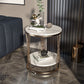 Glam Stone Accent Table Table Table