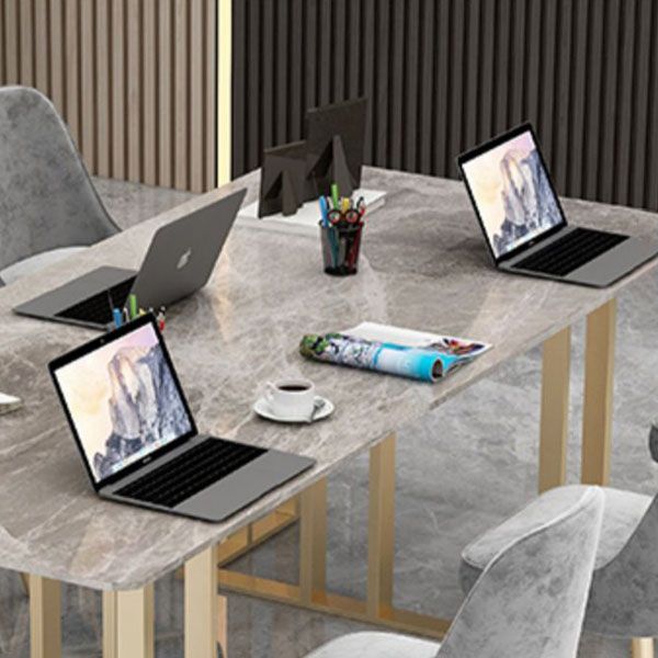 Industrial Home Office Writing Desk Rectangular Sled Base Office Desk Clearhalo 'furn' 'furn_office_desk' 'Furniture' 'Office Desks' 'Office Furniture' 'office_desk' 1200x1200_13bc5be2-ee15-4702-8dac-c8f4e3e74d7e