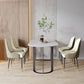 Free Form Sintered Stone Top Table for Restaurant Luxury Dining Table with Double Pedestal Clearhalo 'Dining Tables & Seating' 'Dining Tables' 'dining_table' 'furn' 'furn_dining_table' 'Furniture' 'furniture_dining_table' 'Kitchen & Dining Furniture' 'kitchen' 'kitchen_dining_table' 1200x1200_13bddd36-61dc-4536-b944-4611a7f4e17b