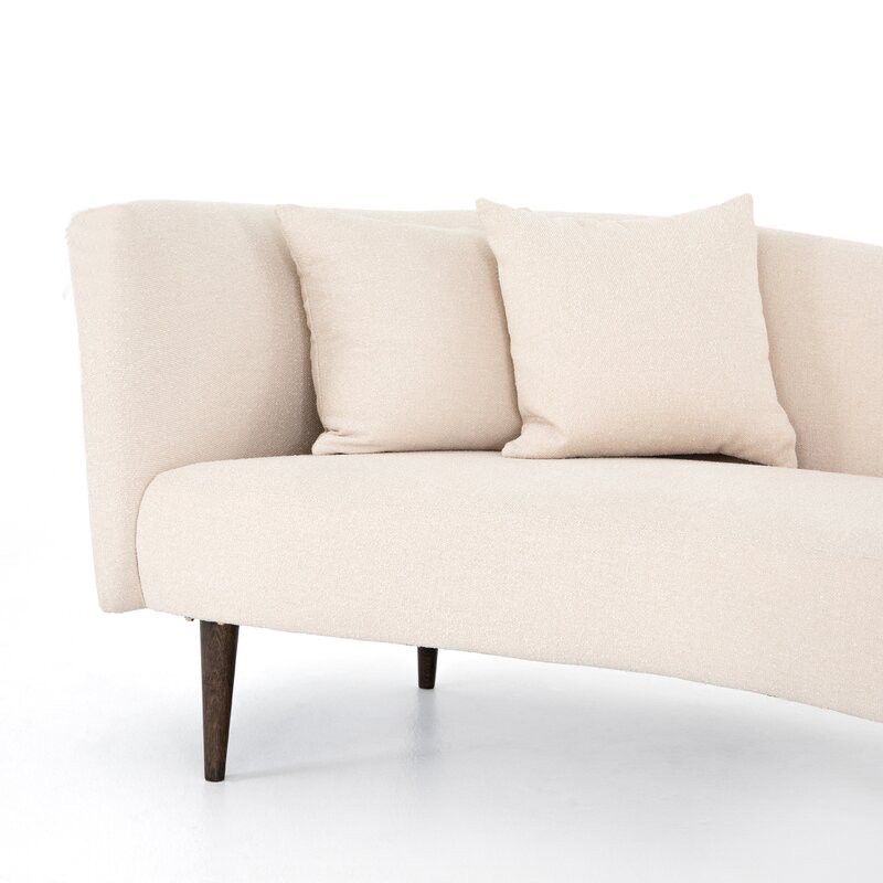 Living Room White Chaise Recessed Arms Modern Style Chaise Lounge with Upholster Clearhalo 'Chairs & Seating' 'Chaise Lounge' 'chaise_lounge' 'furn' 'furn_chaise_lounge' 'Furniture' 'Living Room Furniture' 1200x1200_13be0001-cc3e-4ed2-b039-d3e6ed7a372e