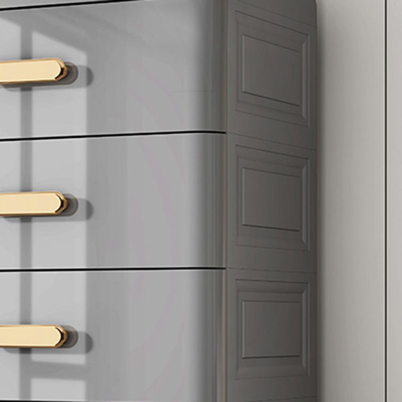 Rectangular Plastic Wardrobe Teen Style Bedroom Storage Cabinet