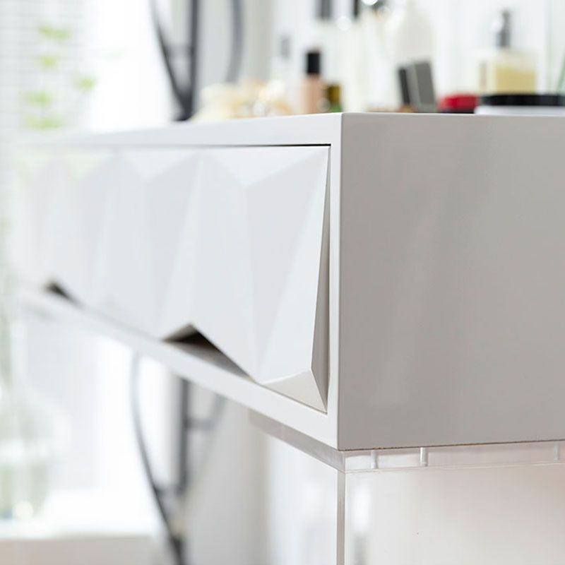 Modern Makeup Dressing Table Stool Set with 1/2 Storage Drawers Clearhalo 'Bedroom Furniture' 'furn' 'furn_makeup_vanities' 'Furniture' 'Makeup Vanities' 'makeup_vanities' 1200x1200_13bf1a23-e3a9-40aa-83d5-505a7e658546