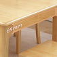 Table de salle à manger de Style simple, Table de dîner rectangulaire en bois massif pour la cuisine