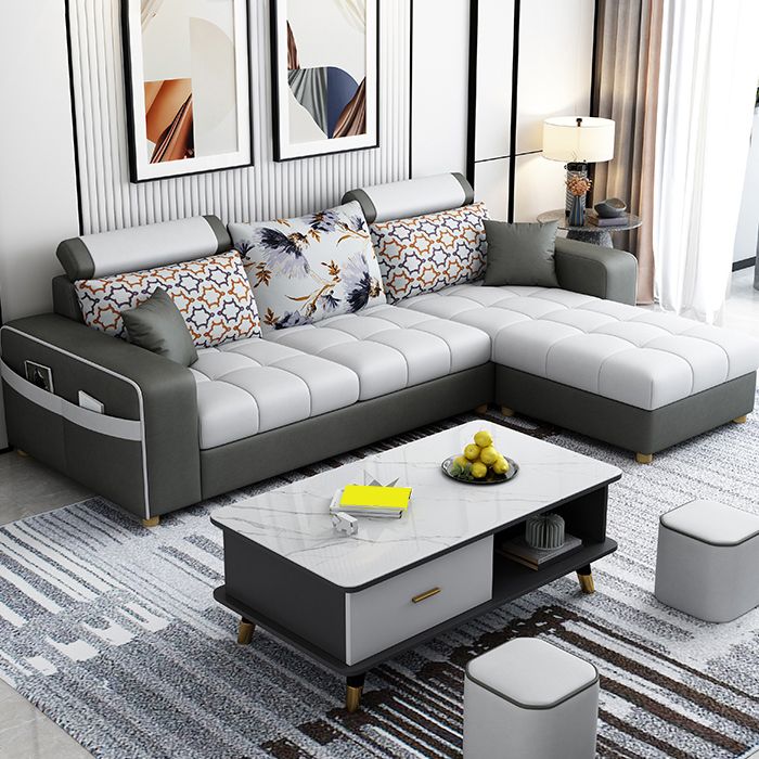 82.67"Long Square Arms Sofa for Living Room Contemporary with Sewn Pillow Back Clearhalo 'furn' 'furn_sofas' 'Furniture' 'Living Room Furniture' 'Sofa' 'sofas' 1200x1200_13c06361-e92c-4f6b-94af-530f4031fccc