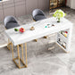 Stone Top Bar Dining Table Traditional Luxury Rectangle Bar Table with Sled Base Clearhalo 'Bar Furniture' 'Bar Tables' 'bar_tables' 'furn' 'furn_bar_tables' 'Furniture' 'furniture_bar_tables' 'Kitchen & Dining Furniture' 1200x1200_13c08486-5198-4549-ace0-bae5d9217c7f