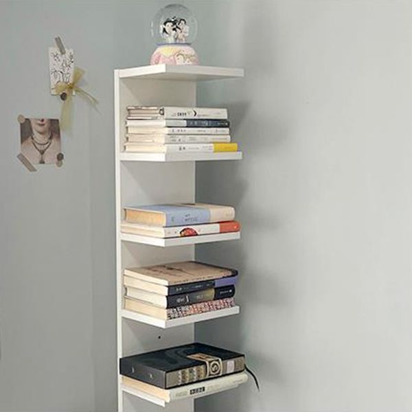13.78"W Bookshelf Invisible Contemporary Style Bookcase for Office and Home