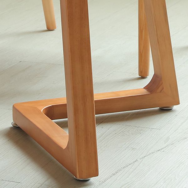 Mesa de comedor de madera sólida Mesa de cena ovalada contemporánea para la cena de cocina en casa