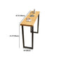 Solid Wood Bar Stool and Table Set 1/4/7 Pcs Black Iron Base Bar Table and Stools Clearhalo 'Bar Furniture' 'furn' 'furn_home_bar_bar_sets' 'Furniture' 'Home Bars & Bar Sets' 'home_bar_bar_sets' 'Kitchen & Dining Furniture' 1200x1200_13c3c2c8-0940-47fd-ba17-6dc14cdba344