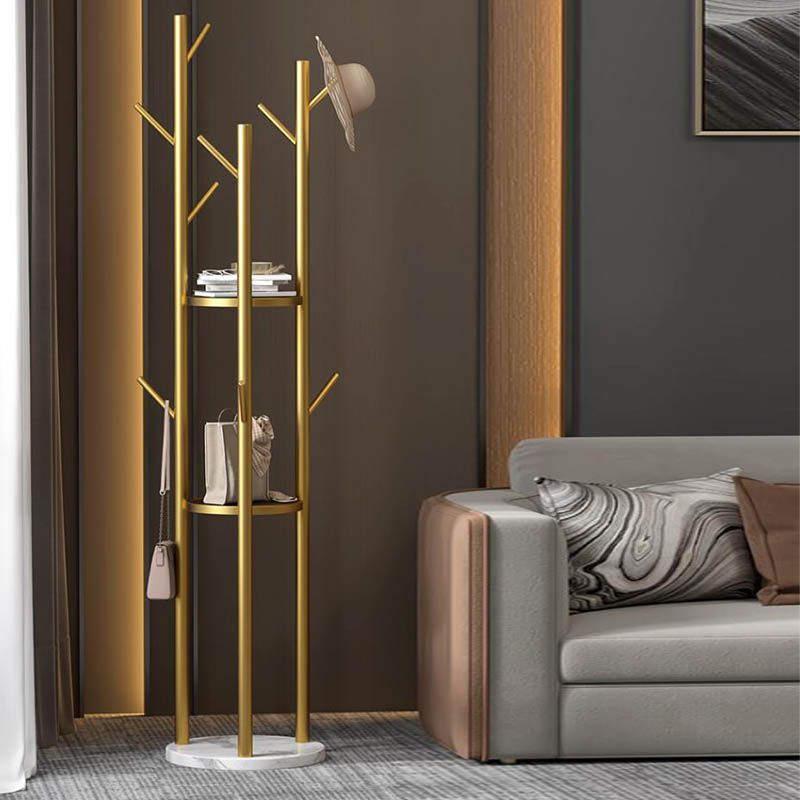 Lichte luxe kader rekmarmeren basisinvoerkit Iron Coat Hanger