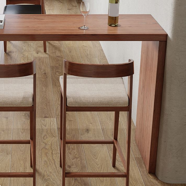 Set tavolo da bar moderno in legno di pino da 1/3 pezzi per balcone