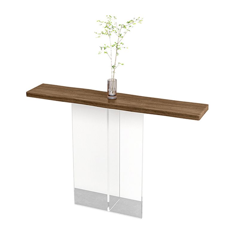 Contemporary Acrylic Console Table 11.8" W Rectangle End Table Clearhalo 'Console Tables' 'console_tables' 'Entry & Mudroom Furniture' 'furn' 'furn_console_tables' 'Furniture' 1200x1200_13c72079-f1c4-4991-b7b0-3dd02b652b58