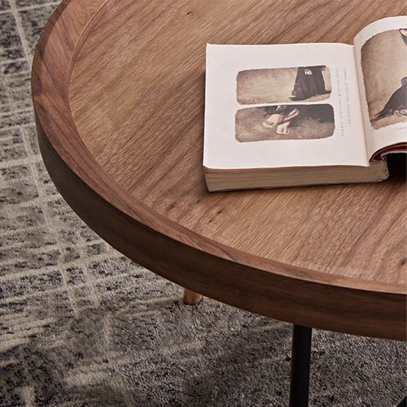 Nordic Round/Rectangle/Triangle Coffee Table Wood Cross Legs Cocktail Table Clearhalo 'Coffee & Accent Tables' 'Coffee Tables' 'coffee_tables' 'furn' 'furn_coffee_tables' 'Furniture' 'furniture_coffee_tables' 'Living Room Furniture' 1200x1200_13c7f2c3-6ea9-4848-a5a1-cc17e4c05165