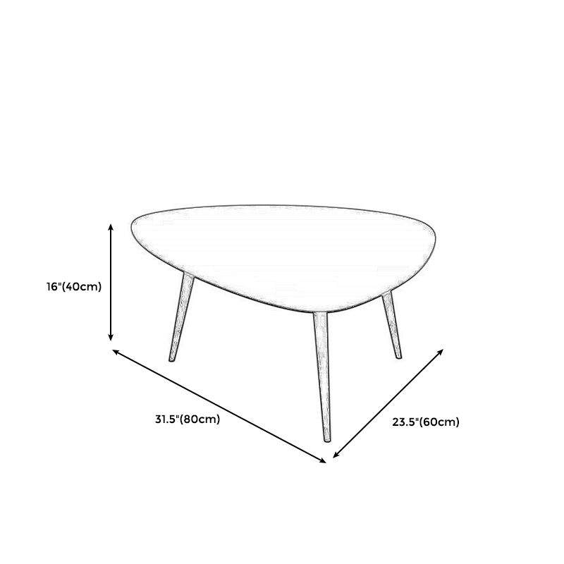 Modern Triangle Slate 3 Legs Coffee Table in Black and White Clearhalo 'Coffee & Accent Tables' 'Coffee Tables' 'coffee_tables' 'Furniture' 'furniture_coffee_tables' 'Living Room Furniture' 1200x1200_13ca29a6-902e-4054-be64-eaae4a54babd