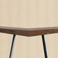 Braune Kiefernholz -Top -Theke & Barhocker modern