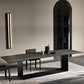 Metal Contemporary Rectangular Dining Table Sintered Stone Table with Trestle Clearhalo ' dining_table' 'Dining Tables & Seating' 'Dining Tables' 'furn' 'furn_dining_table' 'Furniture' 'furniture_dining_table' 'Kitchen & Dining Furniture' 'kitchen&dining_furn' 'kitchen' 'kitchen_dining_table' 1200x1200_13cd4130-ae1a-428b-9afd-7a91eab5a33a