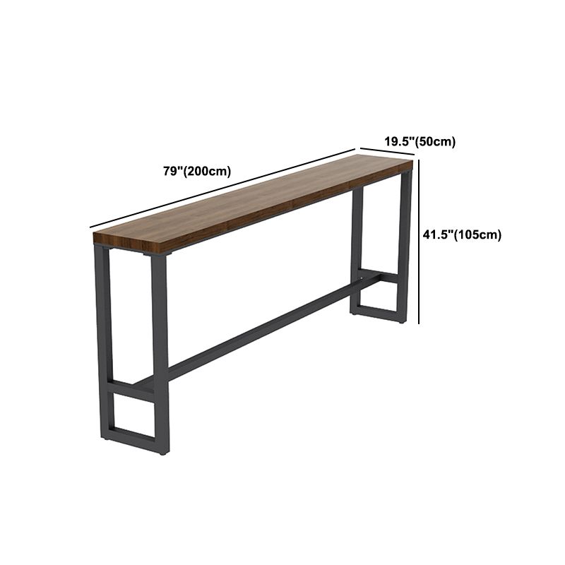 Solid Wood Table Rectangle Dining Table for Kitchen Living Room Coffee Room Clearhalo 'Bar Furniture' 'Bar Tables' 'bar_tables' 'furn' 'furn_bar_tables' 'Furniture' 'Kitchen & Dining Furniture' 1200x1200_13ceda63-47e5-47d2-925b-0e9a0aaafce6